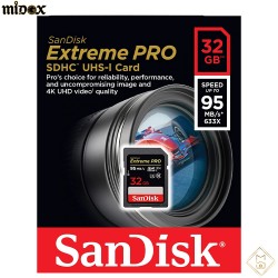 SanDisk Extreme PRO SDXC UHS-I Card 32Gb speed up to 170MB/S