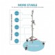 Stainless steel light stand roller with boom arm 4620mm